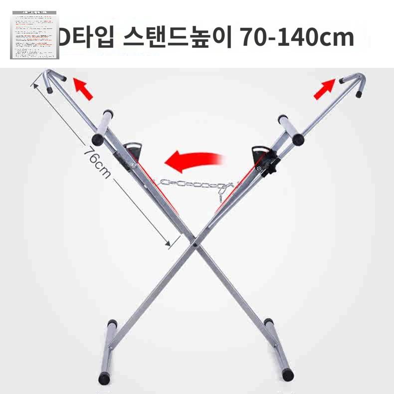 튜닝 접이식 건조대 간이 범퍼 카페인트 도색거치대 - 상세 이미지 4