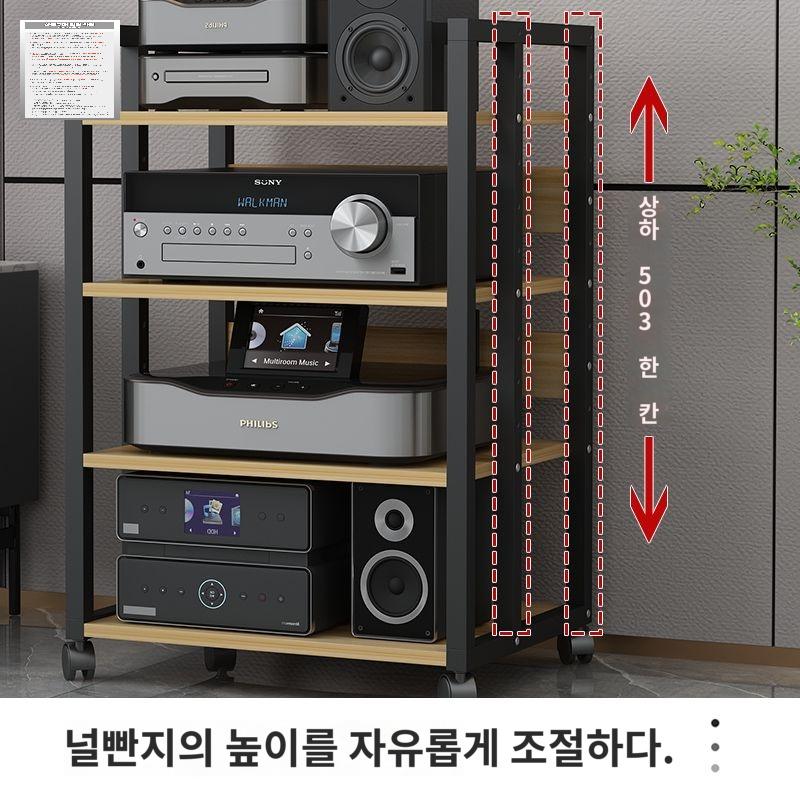 오디오 랙 선반 거치대 앰프 턴테이블 믹서 - 상세 이미지 4
