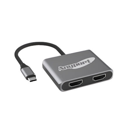 [OEM]4K 60Hz 멀티허브 HDMI 2포트 C타입 확장 변환젠더 듀얼 컨버터 노트북