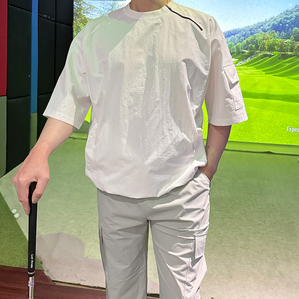 골프라운드티 골프반팔아노락 남성골프상의