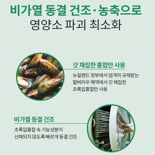 엔젯오리진 뉴질랜드 초록입홍합 17500 비타민D 30캡슐 3박스 3개월 관절 연골 뼈 - 상세 이미지 5