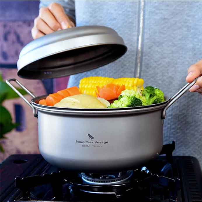 티타늄 코펠 식기 캠핑 A세트 키녹스 벨락 야연냄비