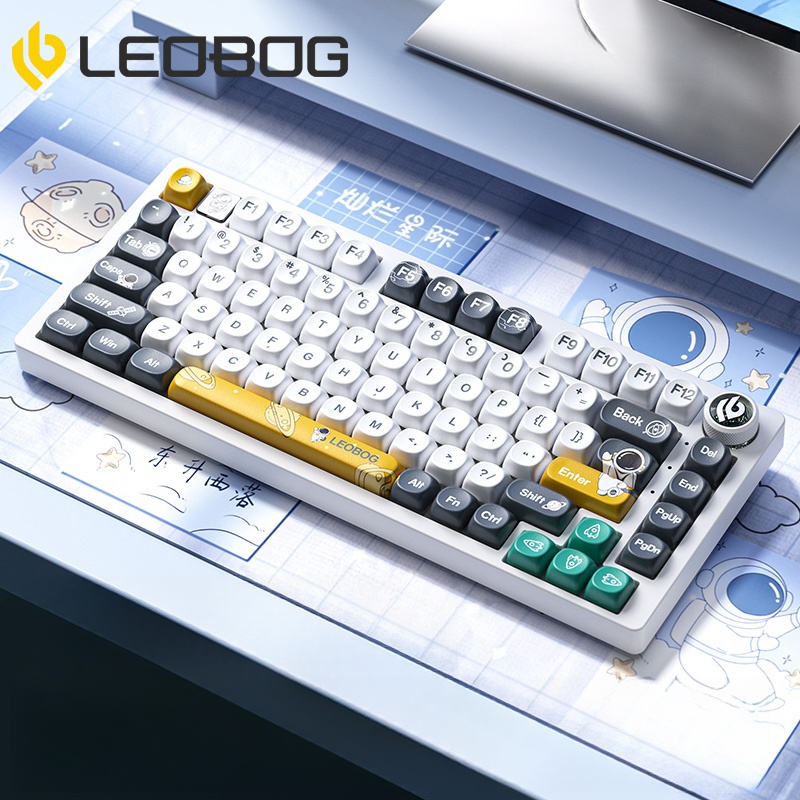 LEOBOG Hi75 레오보그 알루미늄 유선 기계식 키보드 우주비행사 V3 황축 - 상품 이미지