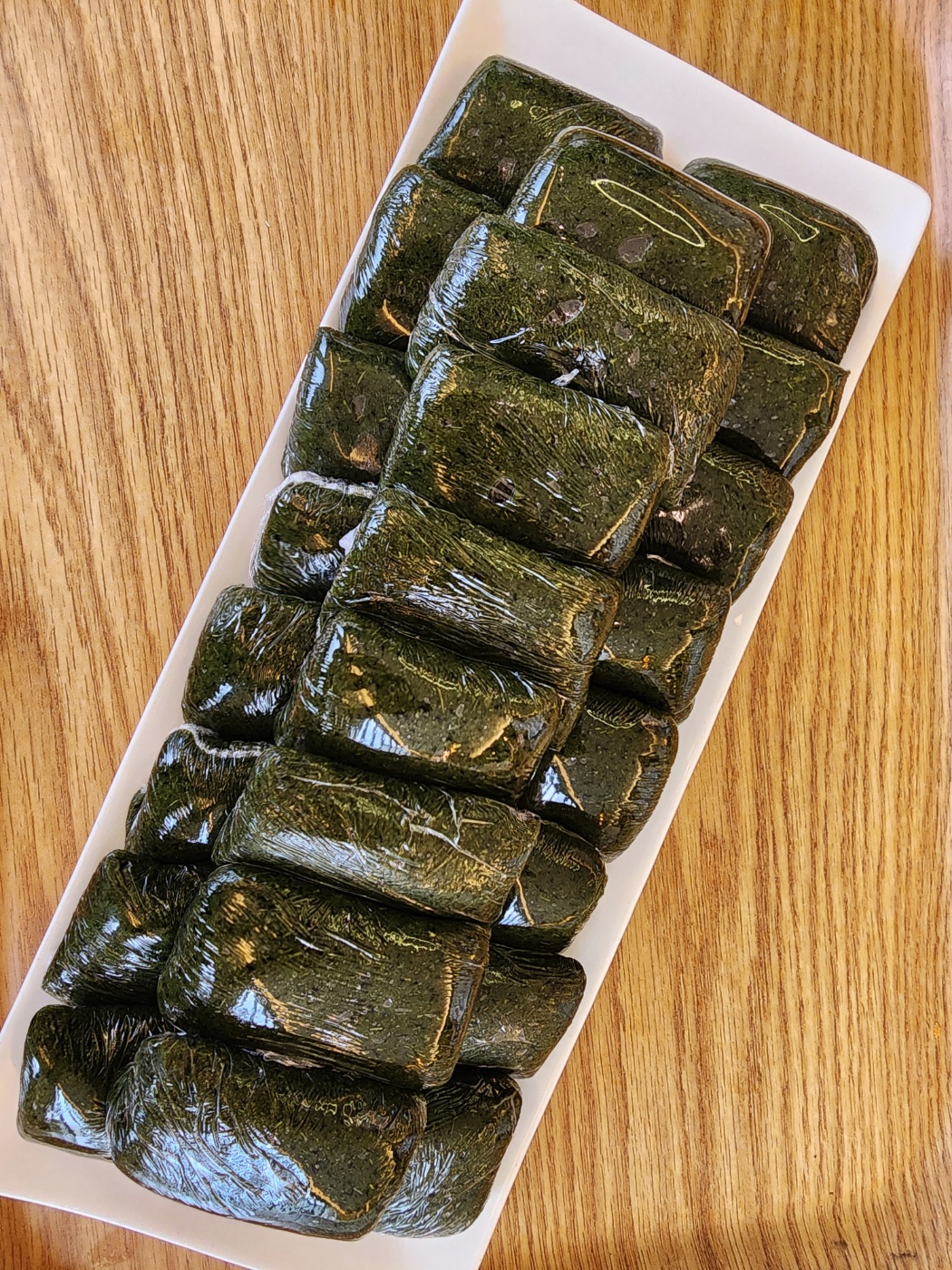 쑥떡 쑥 인절미 16개1.5kg 찰떡 찹쌀 떡 아침식사대용 답례 선물세트 콩고물 개별포장 - 상세 이미지 5