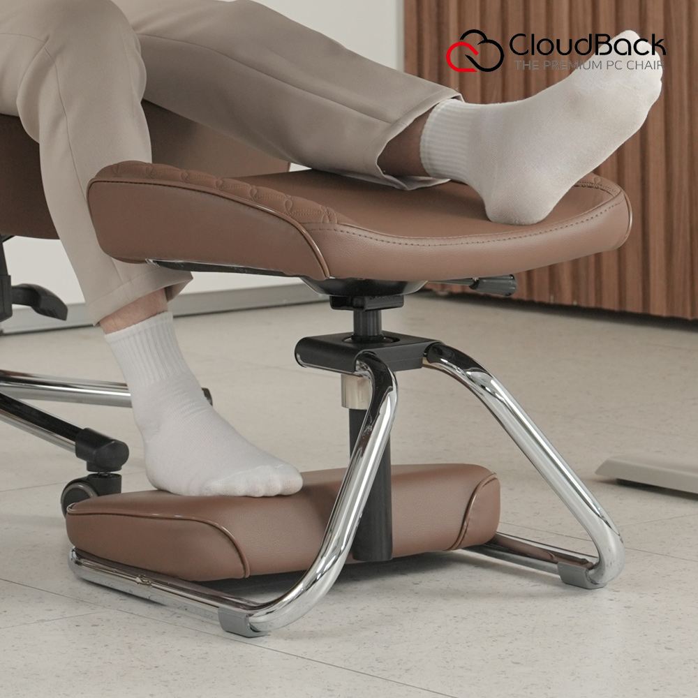 마이풋서포트 컴퓨터 사무실 책상 발받침대 의자 다리 발판 발쿠션 2단