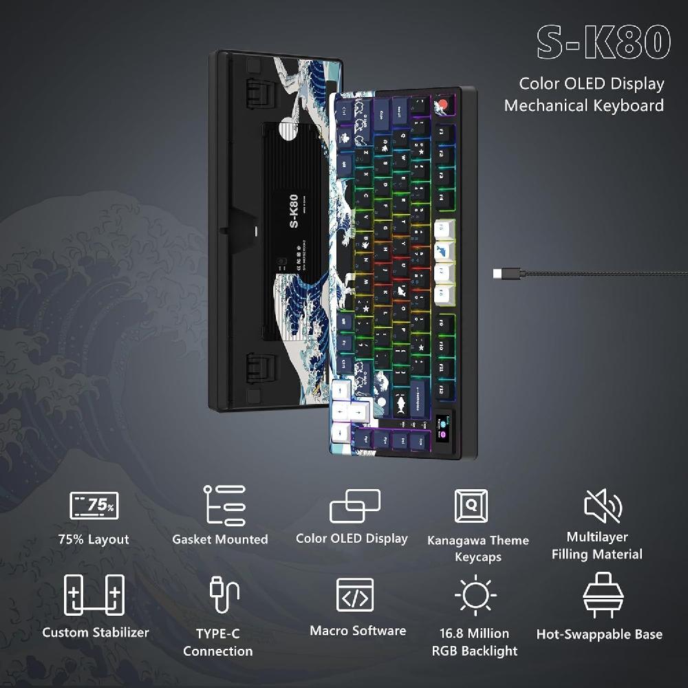 Womier S-K80 기계식 키보드 게임용 RGB 이미지 6