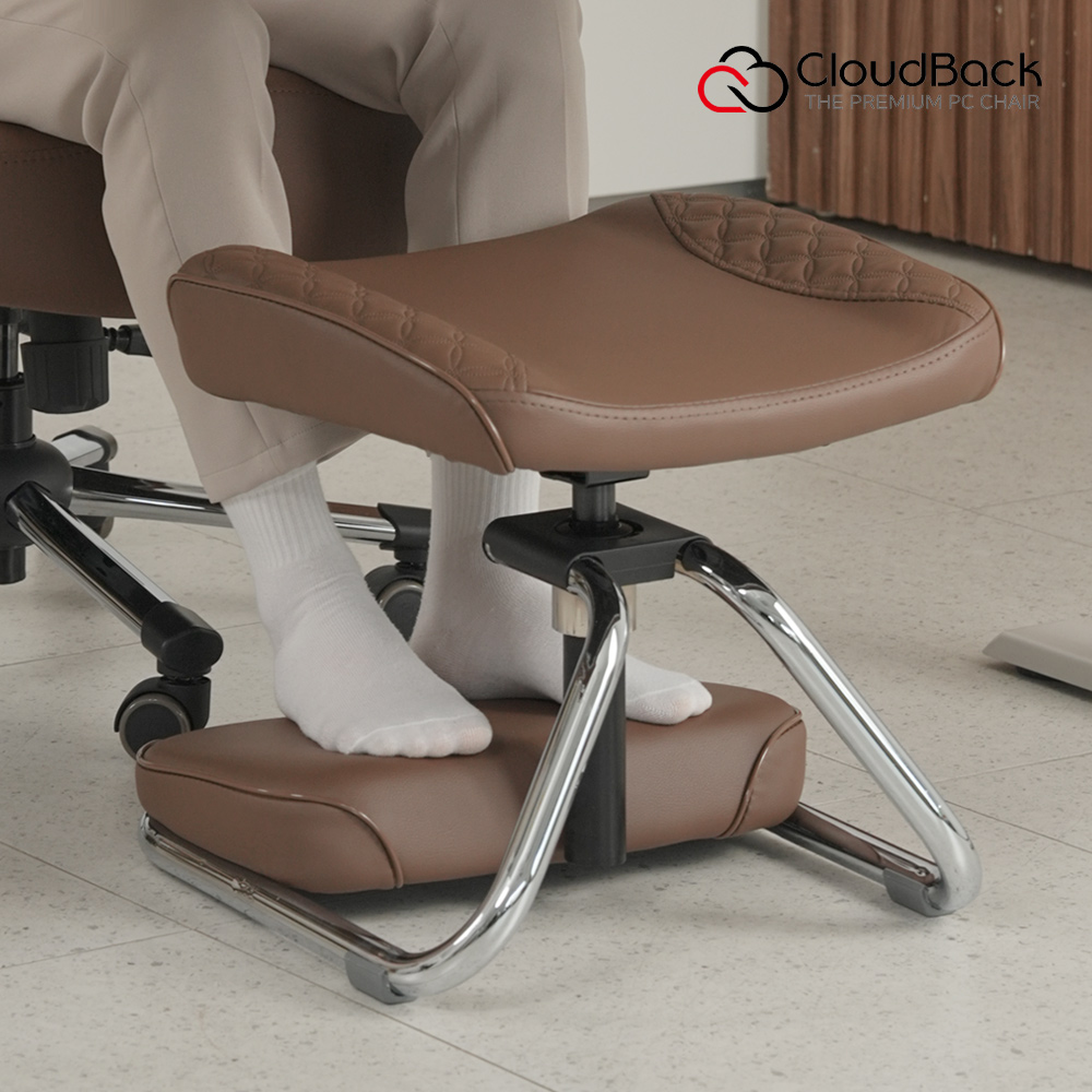 마이풋서포트 컴퓨터 사무실 책상 발받침대 의자 다리 발판 발쿠션 2단