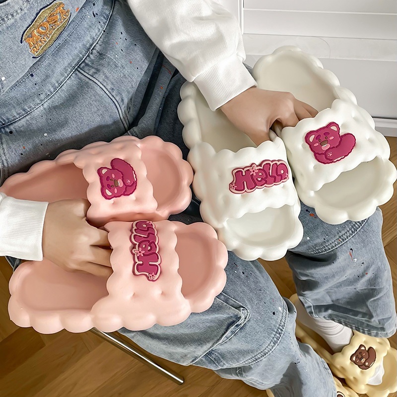 귀여운 통굽 사무실 슬리퍼 직장인 키높이 3CM - 상세 이미지 4