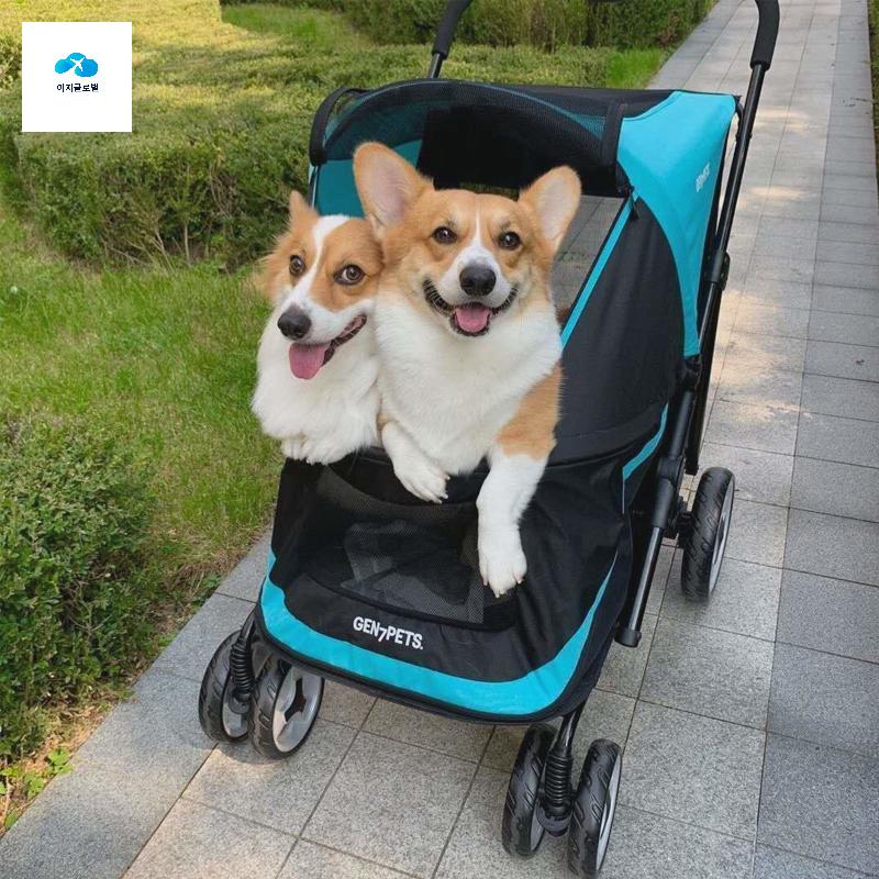 펫 애완동물 반려견 개모차 접이식 외출 - 상품 이미지
