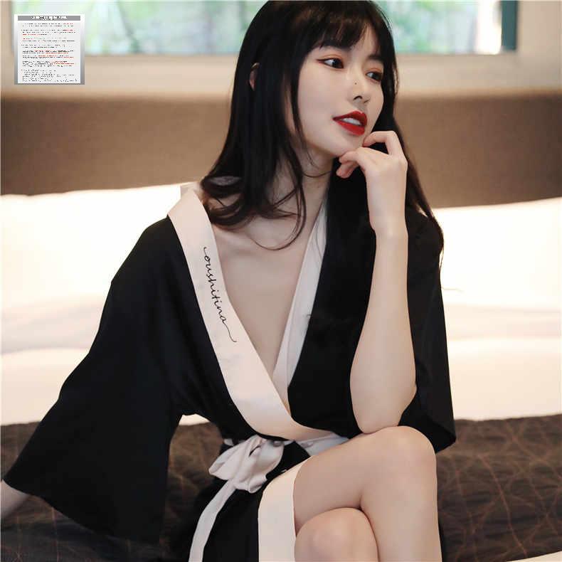 실크가운 호텔 잠옷 부티크 로브 슬립 골프샤워가운 여성 - 상세 이미지 3
