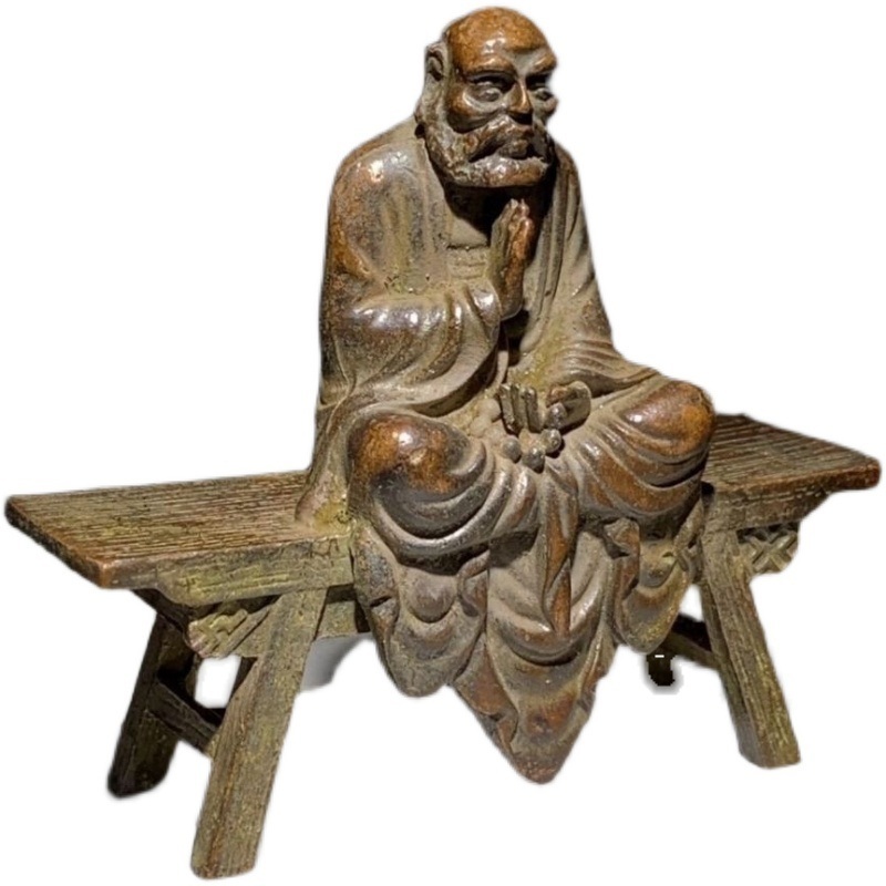 청동 불상 골동품 앤티크 장식품 - 상품 이미지
