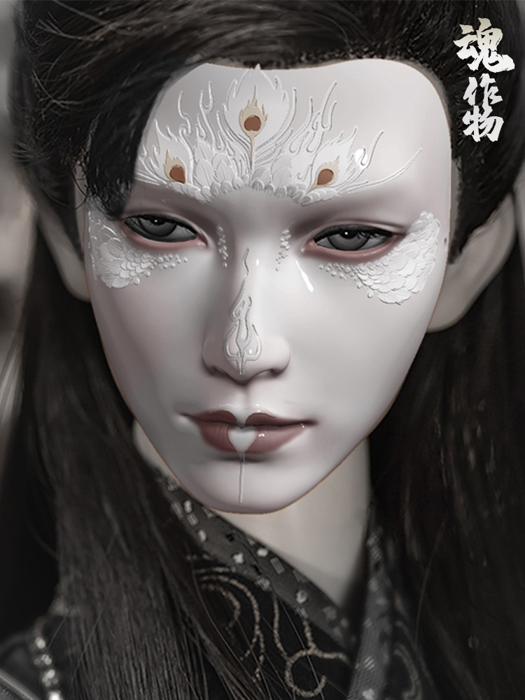 고대스타일 가면 중국황실 마스크 - 상세 이미지 3