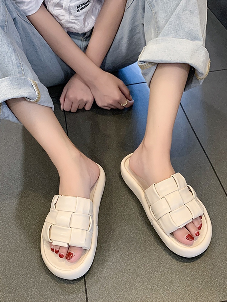 키커지는 명품스타일 통굽슬리퍼 실내 실외 3CM - 상세 이미지 4