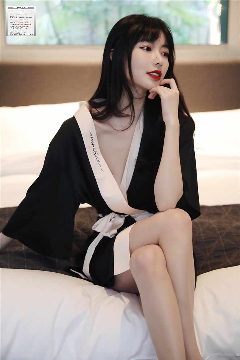 실크가운 호텔 잠옷 부티크 로브 슬립 골프샤워가운 여성 이미지 6