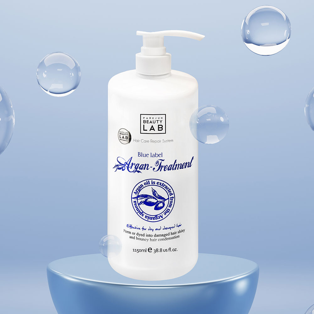 박준뷰티랩 블루라벨 아르간 트리트먼트 1150ml 미용실 극손상모 대용량 - 상세 이미지 5