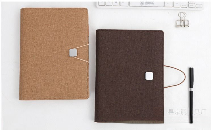 A5绑带金属扣活页本