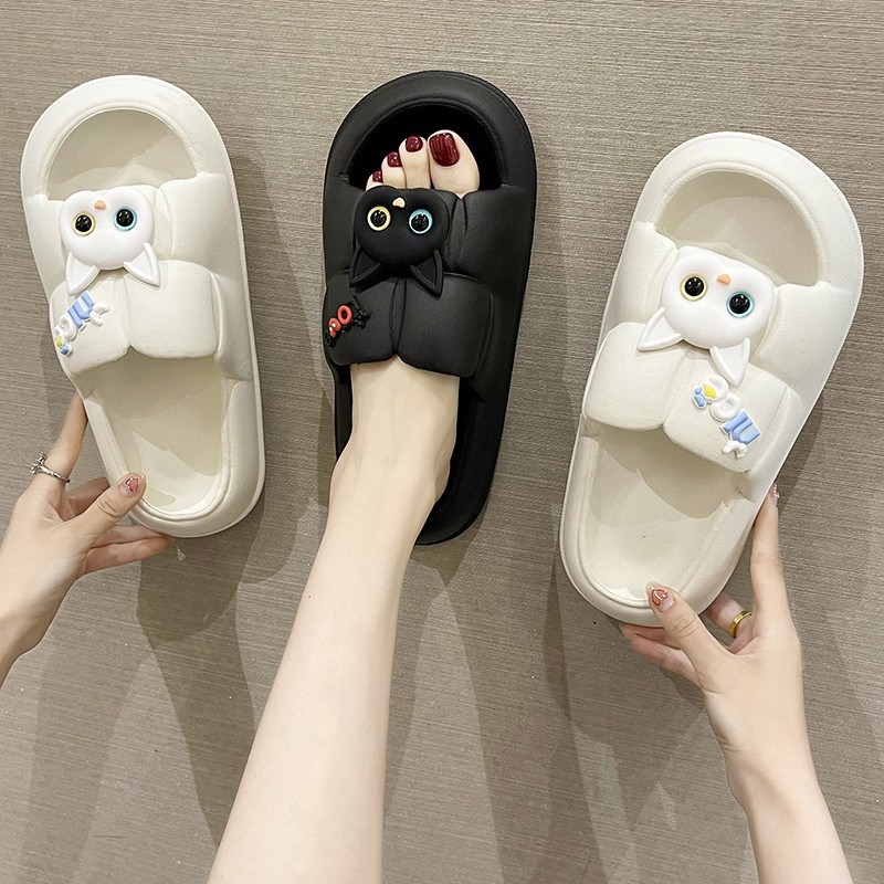 고양이 통굽 슬리퍼 푹신한 바닥 3CM 키높이 - 상세 이미지 3