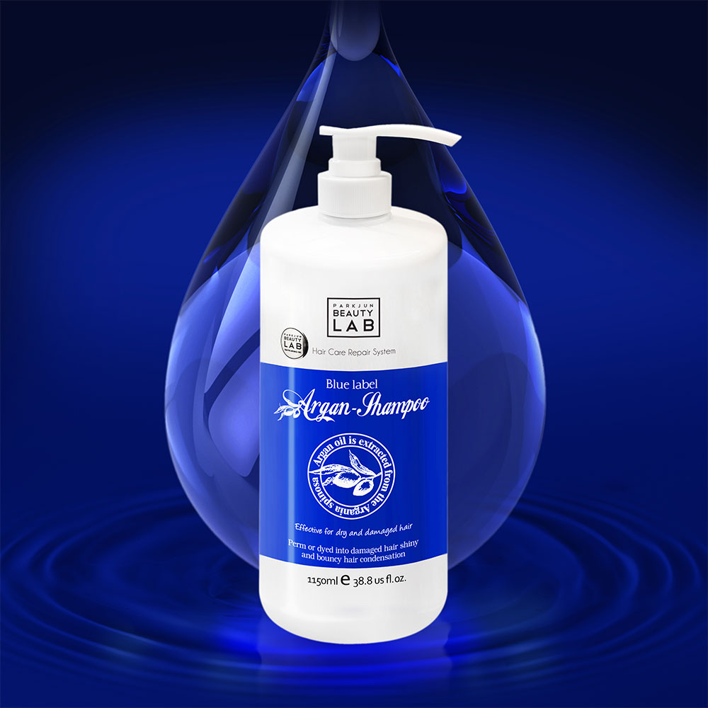 박준뷰티랩 블루라벨 아르간 샴푸 1150ml 미용실 대용량 이미지 3