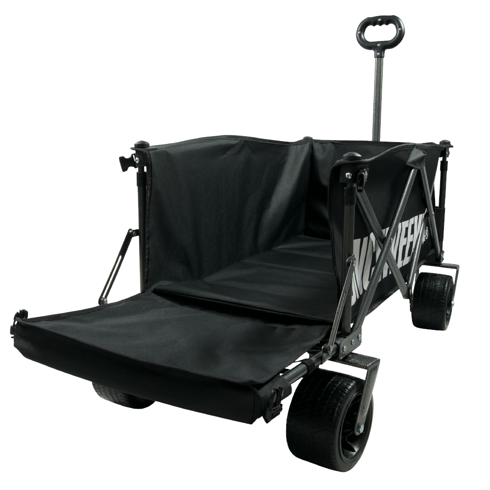 원스위크라이프 캠핑 접이식 폴딩 카트 왜건 뒷문 개방 오픈형 웨건 수레 카키