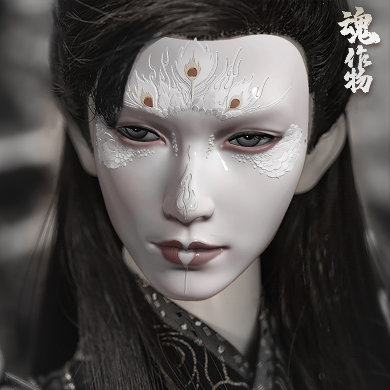 고대스타일 가면 중국황실 마스크 - 상세 이미지 2