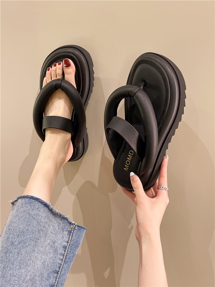 비치 통굽 슬리퍼 해변 해외여행 여름 - 상세 이미지 5