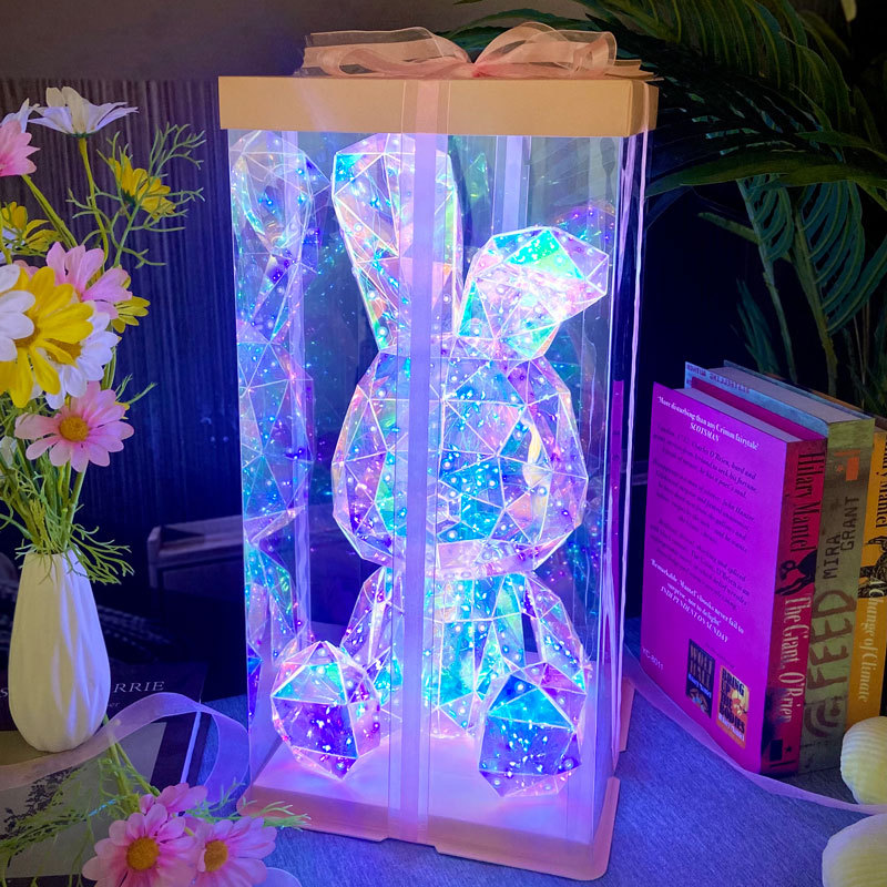 선스테션 토끼 무드등 수유등 LED 인테리어조명 기념일 개업 선물 이미지 7