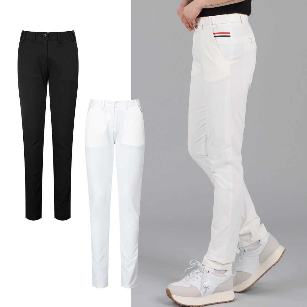 화이트베어 스판 허리밴딩 여성 골프바지 WB702