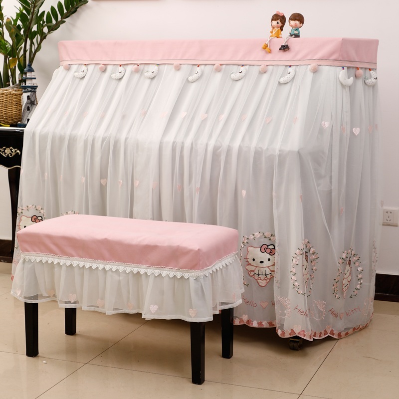 가정용 피아노커버 아이방 덮개 레이스 피아노학원