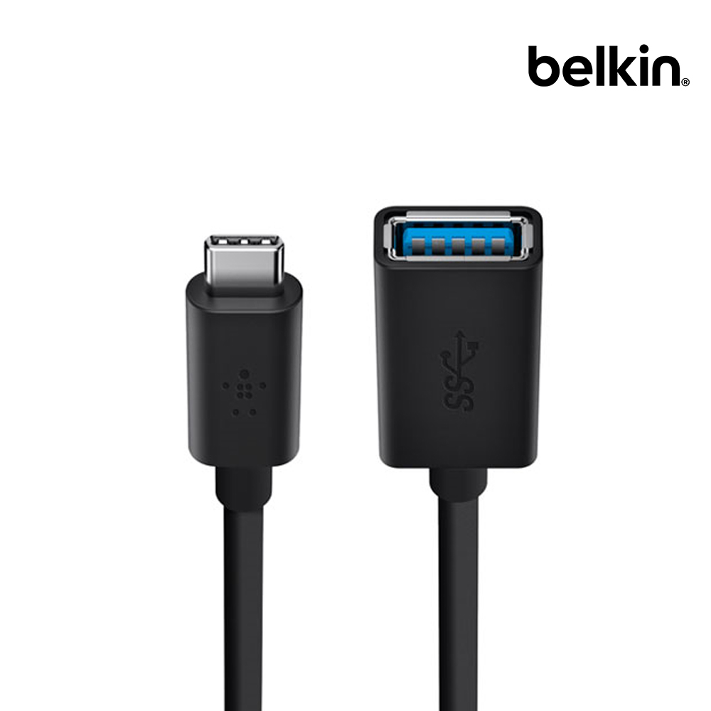 벨킨 3.0 USB C to USB A 어댑터 젠더 15cm F2CU036bt USB C타입젠더 뉴맥북 마우스 키보드 연결 - 상품 이미지