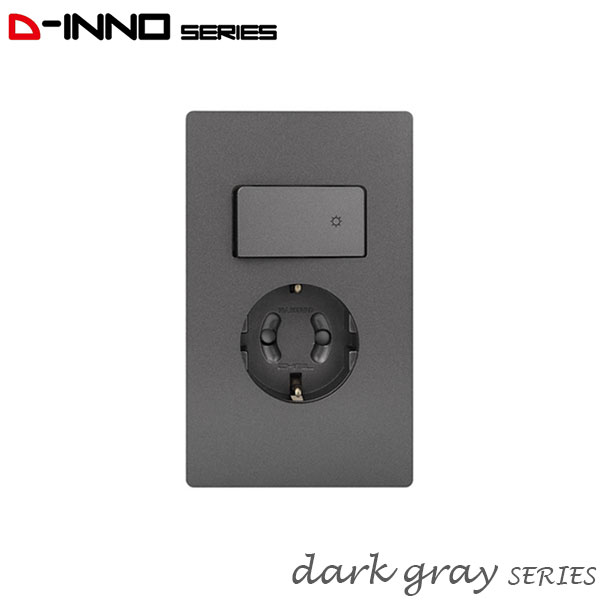 제일 디노 스위치부착콘센트 스위치부 콘센트 침대 가구 매립 일체형 1구 화이트