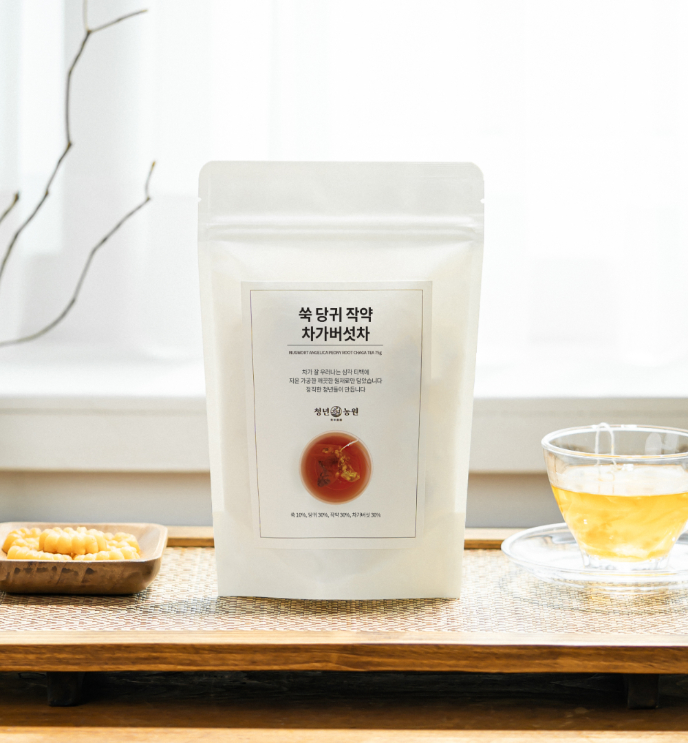 쑥차 당귀차 작약차 차가버섯차 무카페인 건강차