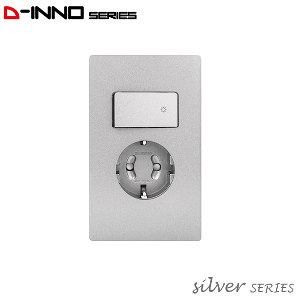 제일 디노 스위치부착콘센트 스위치부 콘센트 침대 가구 매립 일체형 1구 화이트