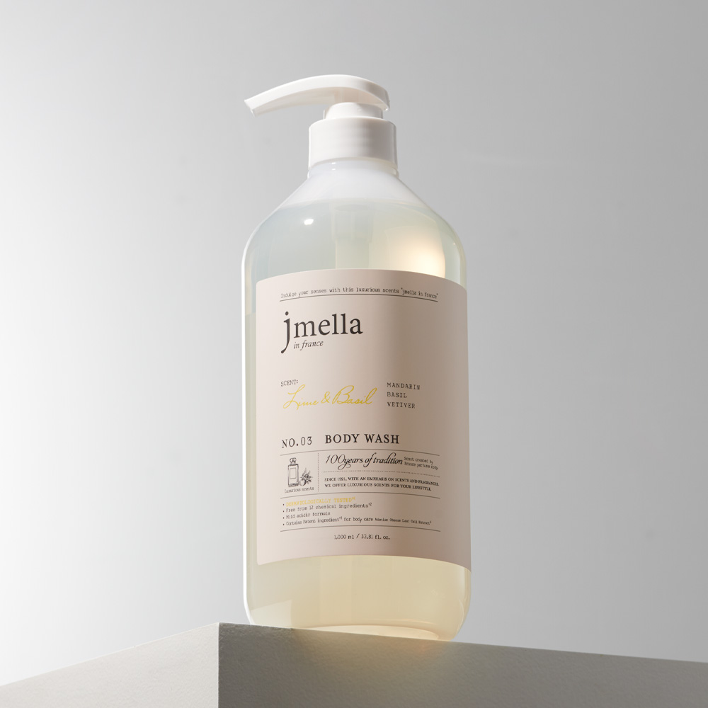 제이멜라 인 프랑스 라임 앤 바질 바디워시 시트러스향 1000ml 2개 - 상세 이미지 3