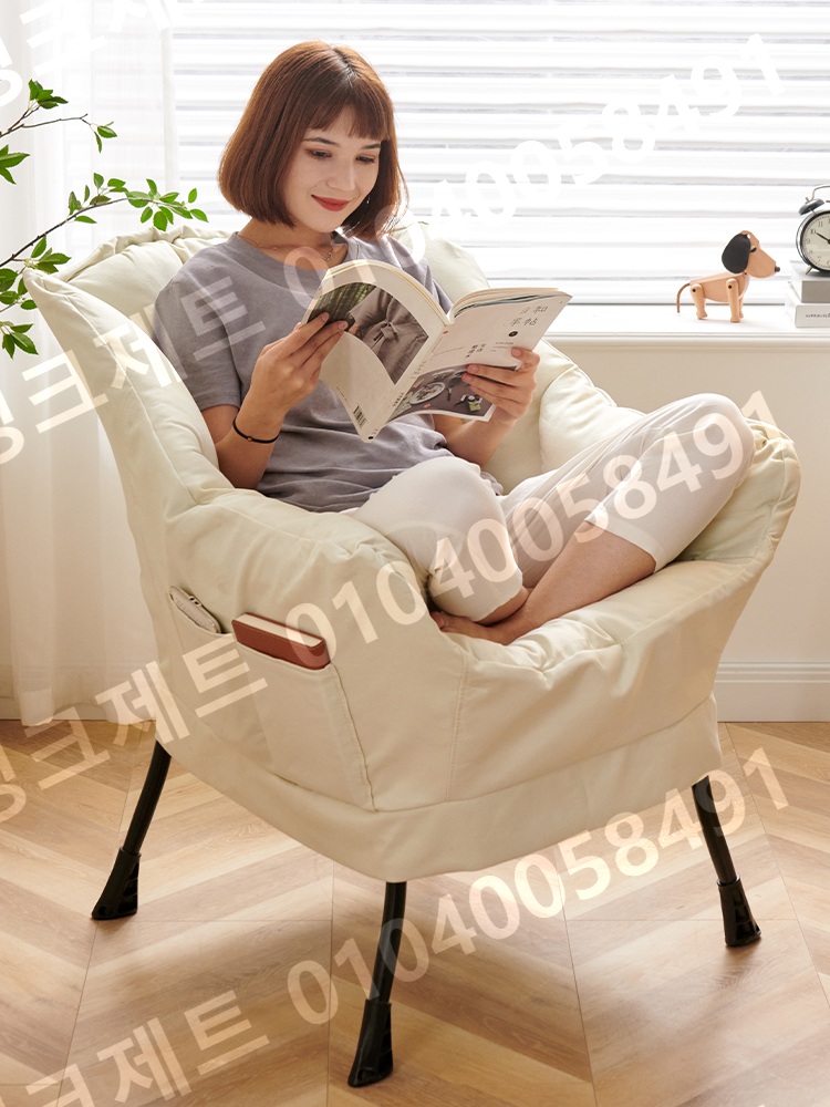 패브릭 안락의자 1인용 암체어 소파 독서 접이식 수유 - 상세 이미지 3