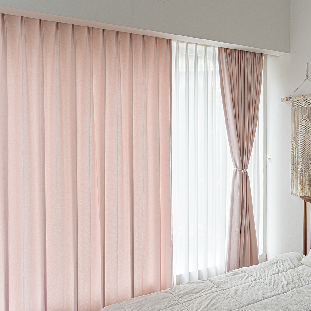 (3차 밀크아이보리 입고)사계절 나비주름 형상기억 생활암막커튼 밀크아이보리 세로 250cm