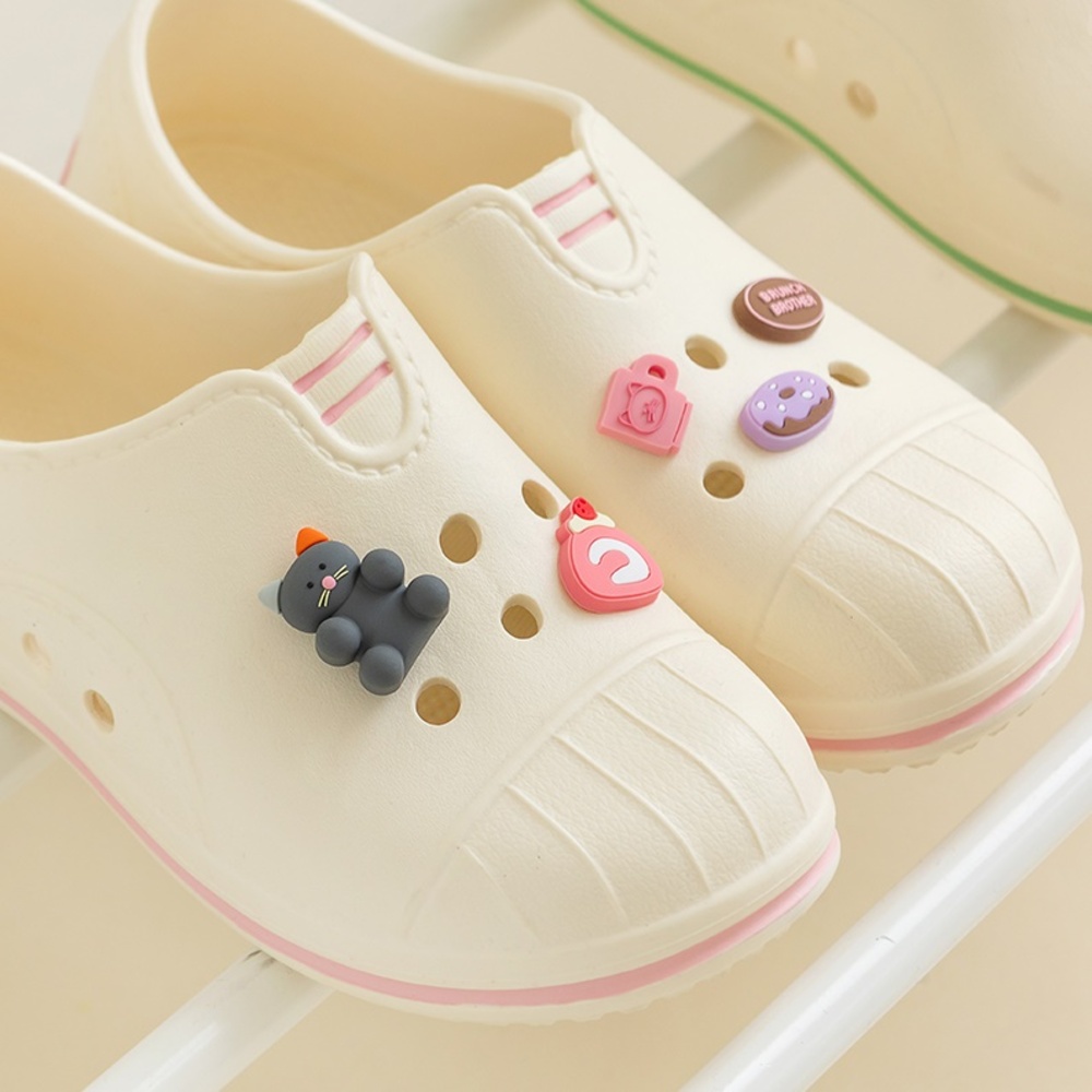 브런치 브라더 참 5P 세트 ver2 곰돌이 고양이 실리콘 파츠 실내화 악세사리 - 상세 이미지 2