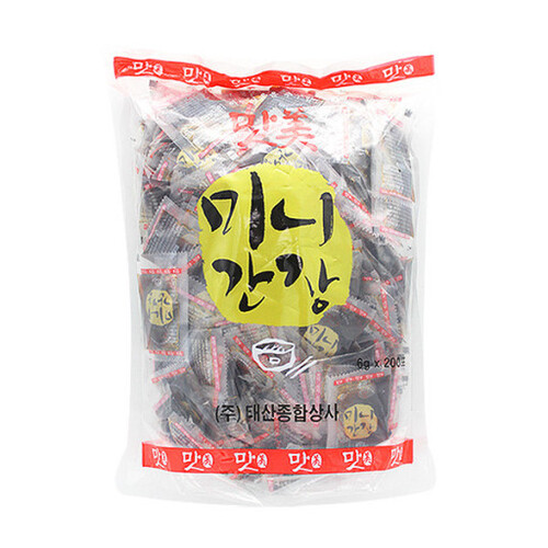태산맛미 미니간장 6g(200입) 팩간장 일회용간장 : 풍년종합상사