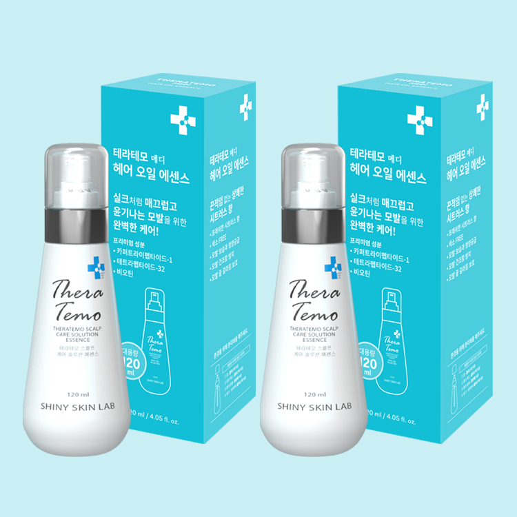 [테라테모 본사] 1+1 헤어에센스 오일 세럼 120ml 2개 / 손상모·영양·오일 세럼