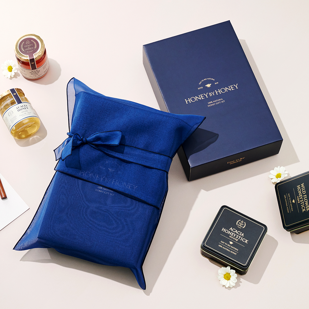 허니바이허니 국산 벌꿀 스틱 교수님 부모님 선물 세트 아카시아 야생화 30포