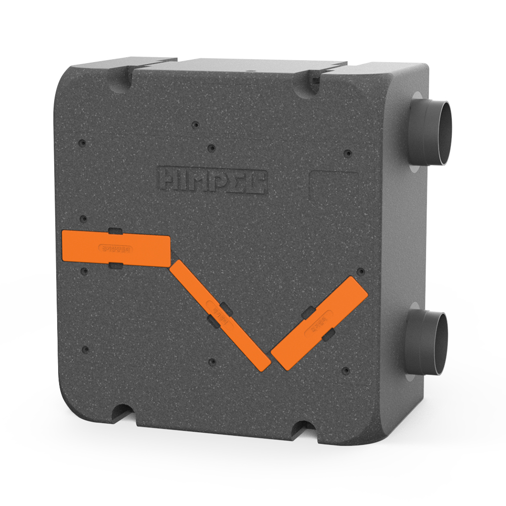 힘펠 전열교환기 휴벤EF1 아파트 환기시스템 HRD-EP200IBC 사무실 상가 천장형