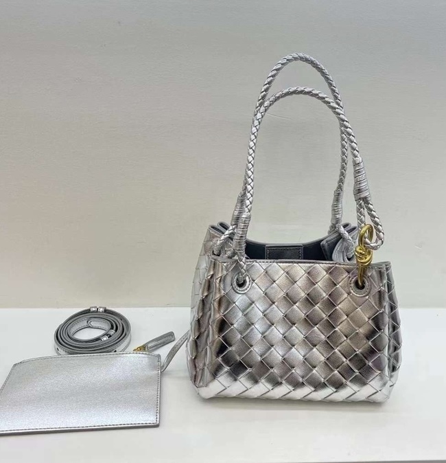 소가죽 메쉬 아모 위빙 미니 스퀘어 버킷 토트백 복조리가방