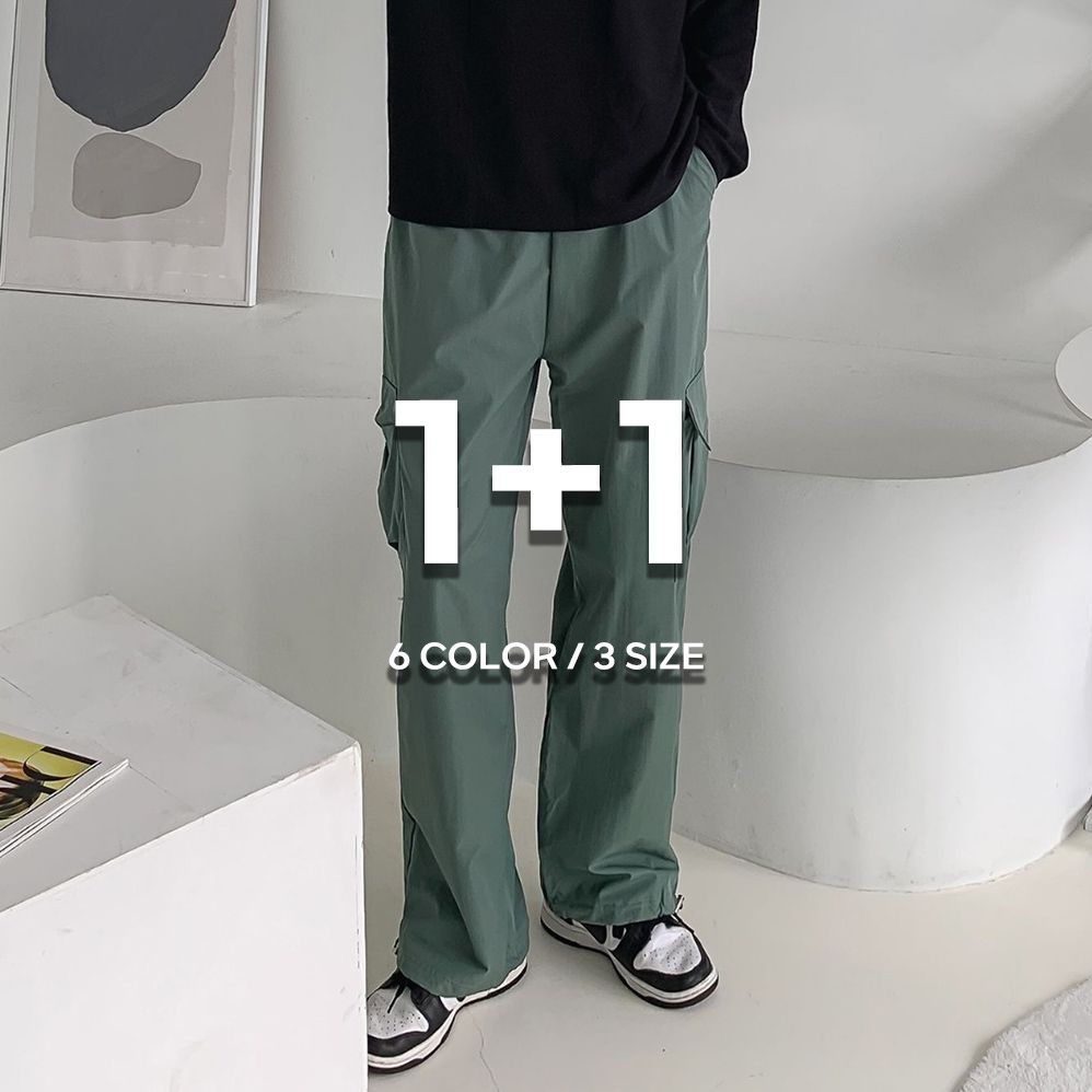 1+1 나일론팬츠 여름카고바지 남자쿨팬츠 - 상세 이미지 2