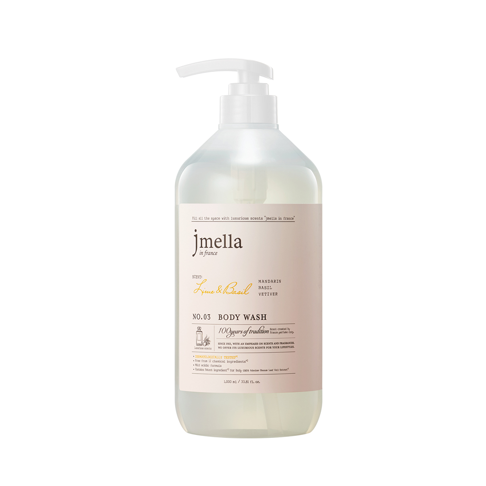 제이멜라 인 프랑스 라임 앤 바질 바디워시 시트러스향 1000ml 2개 - 상세 이미지 4