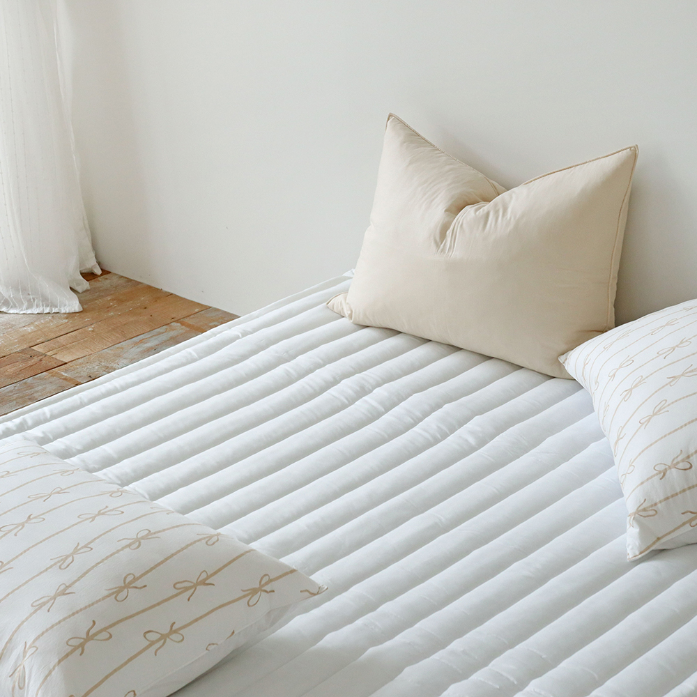 시원한 스탠다드 듀라론 냉감패드 고정밴드 미끄럼방지 항균 여름 침대패드 SS