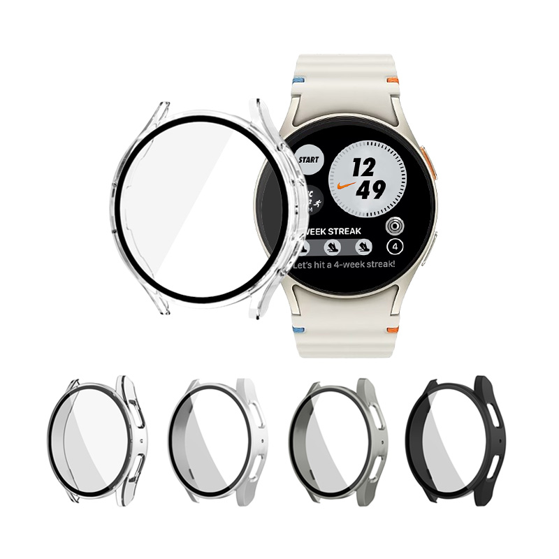 갤럭시워치7 호환 강화유리 풀커버 케이스 - 상품 이미지