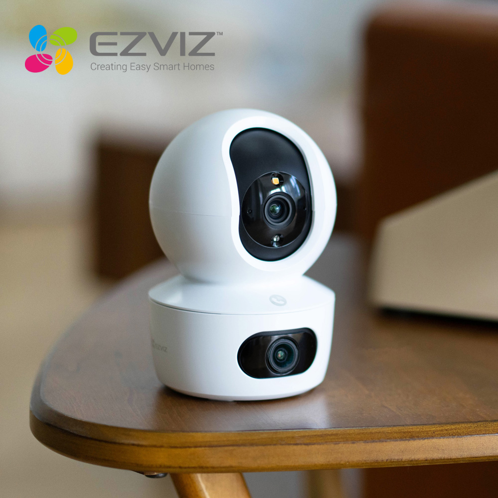 스마트 듀얼 홈캠 400만 화소 무선 CCTV 360도 회전 원격 조정 AI 감시 카메라 - 상세 이미지 4