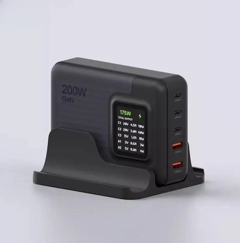 Hagibis 하기비스 200W 충전기 데스크탑 5 in LCD 디스플레이 충전 스테이션 화이트 - 상세 이미지 2