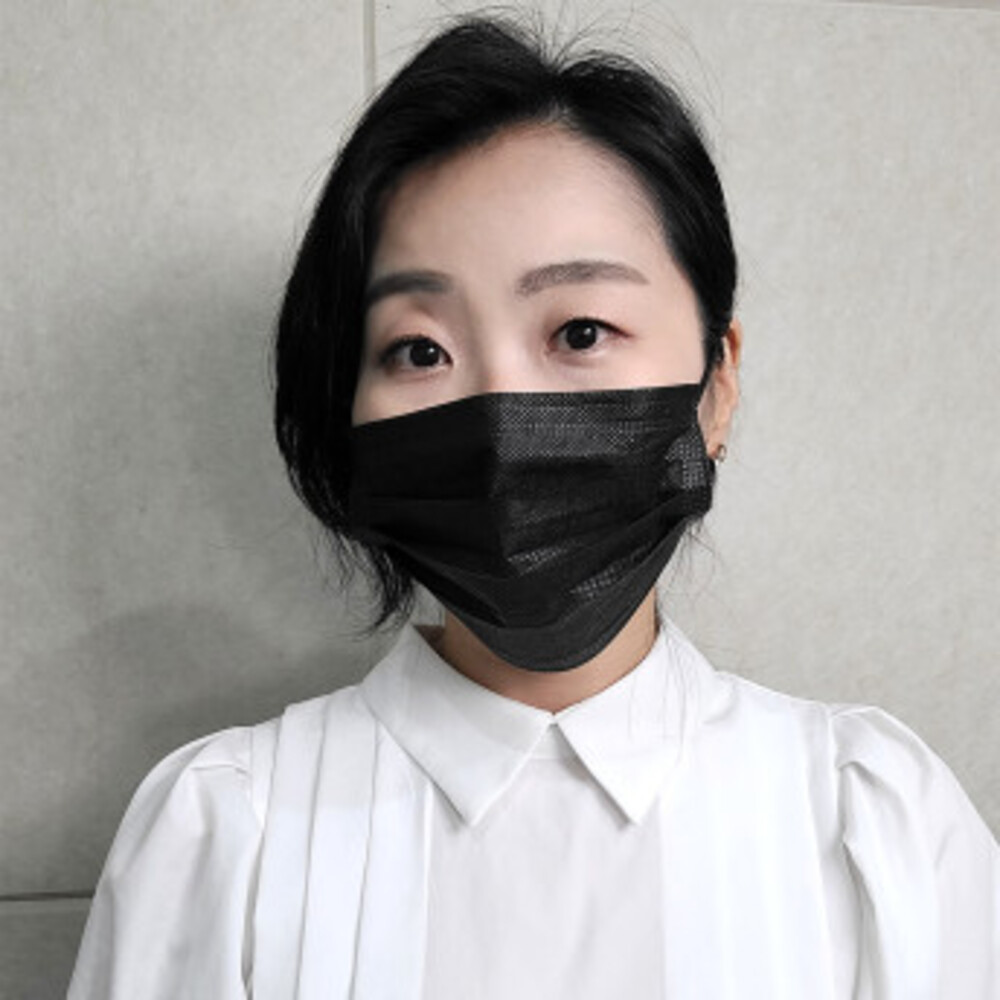 일회용 덴탈마스크 대형 100매+100매 화이트 숨쉬기편한 귀편한 마스크 대형