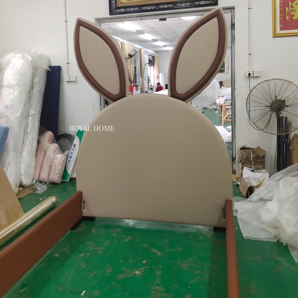 벨벳 토끼 침대헤드보드 침대가드 남자 여자 아이방 침대꾸미기 woolen cloth 1350mm - 상세 이미지 4