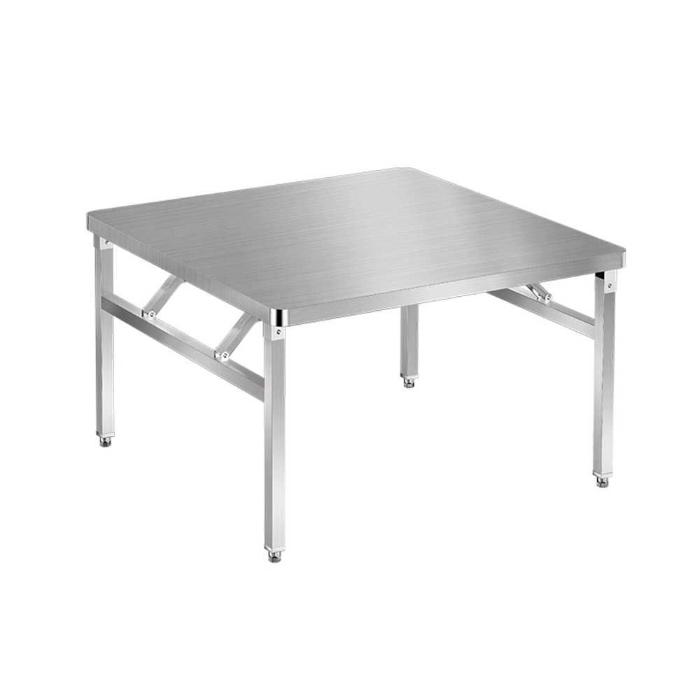폴딩 스텐 테이블 업소용 간이식탁 포차 이동식 식탁 60x40x54 이미지 6